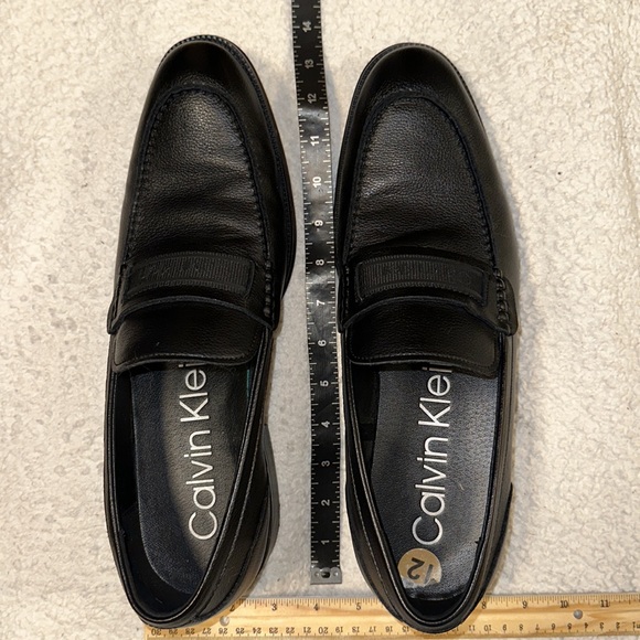 calvin Klein size 12, black Loafers, pre-owned - Picture 11 of 14